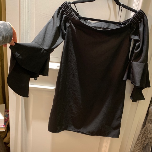💛Missguided black off the shoulder dress - Picture 2 of 2